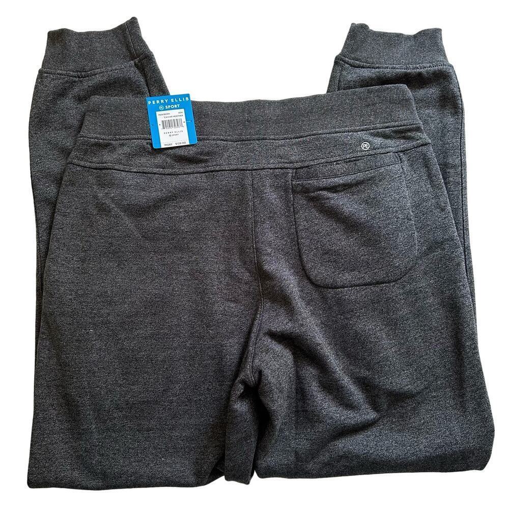 NWT Perry Ellis Sport Caviar Heather Jogger Pants Medium - Picture 2 of 8